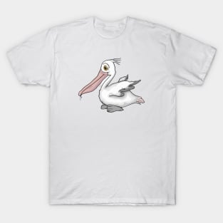 Cute Pelican Drawing T-Shirt